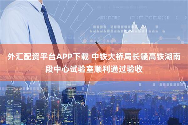 外汇配资平台APP下载 中铁大桥局长赣高铁湖南段中心试验室顺利通过验收