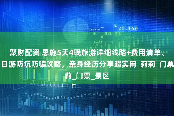 聚财配资 恩施5天4晚旅游详细线路+费用清单、恩施5日游防坑防骗攻略，亲身经历分享超实用_莉莉_门票_景区