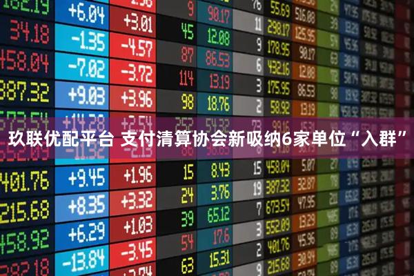 玖联优配平台 支付清算协会新吸纳6家单位“入群”